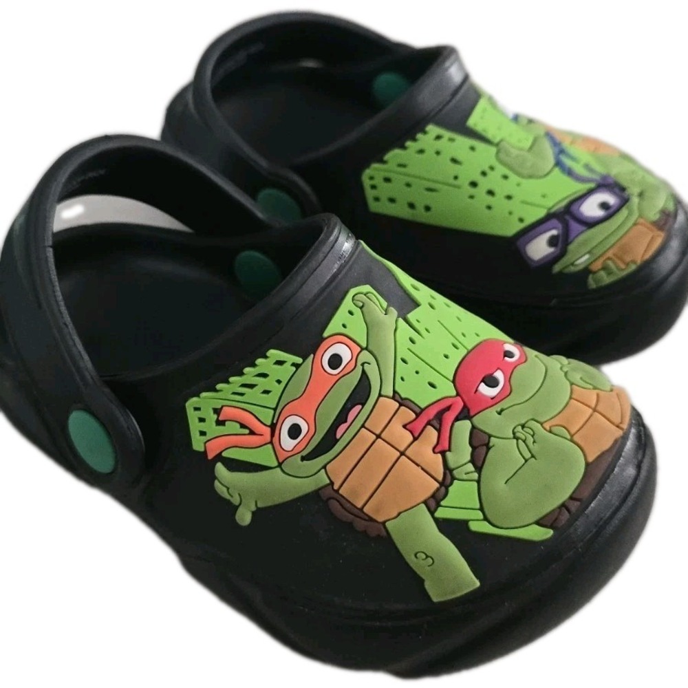 Nickelodeon Boys Ninja Turtles Mutant‎ Mayhem Sandals Water Shoes Beach SZ 5-6
